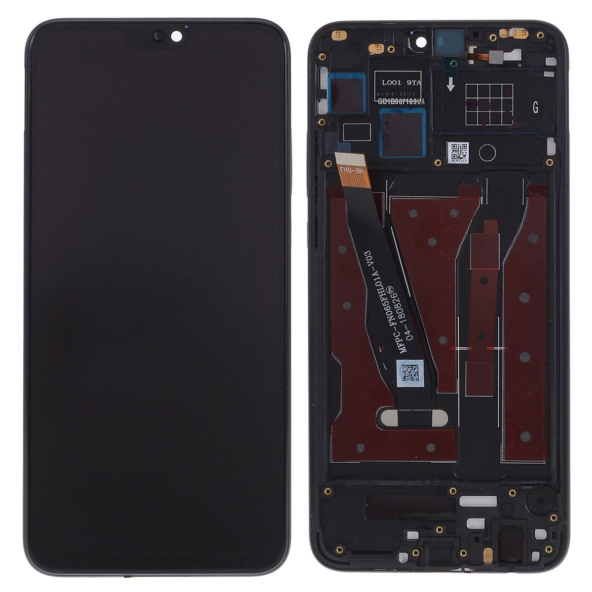 For Huawei Honor 8X Grade C LCD Screen and Digitizer Assembly + Frame Replacement Part (COG Technology) (without Logo)