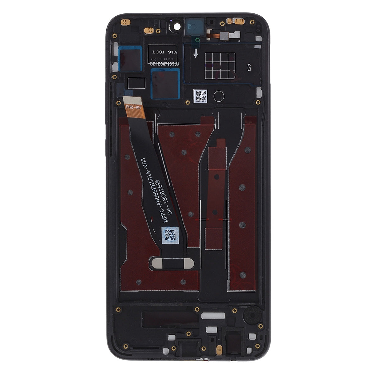For Huawei Honor 8X Grade C LCD Screen and Digitizer Assembly + Frame Replacement Part (COG Technology) (without Logo)