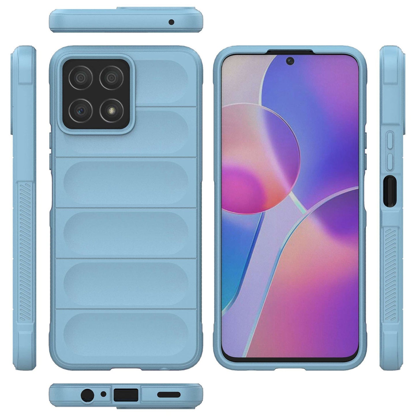 For Honor X8 / X30i Rugged Back Cover Anti-fall Protection Flexible TPU Phone Case