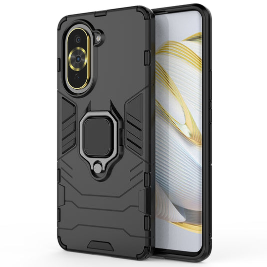 For Huawei nova 10 Pro 4G Ring Holder Kickstand Phone Case Well-protected PC + TPU Protective Cover