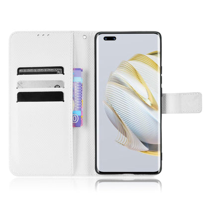 For Huawei nova 10 4G Shockproof Diamond Texture Stand Wallet Phone Case PU Leather + TPU Full Protection Cover
