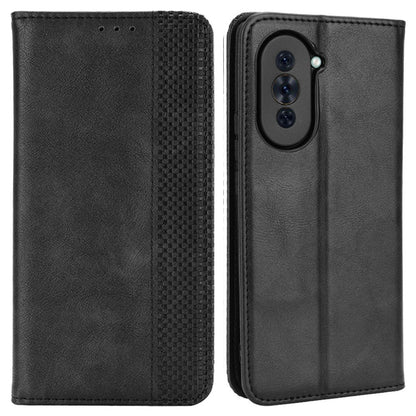 For Huawei nova 10 4G Flip Auto Closing Magnetic Retro PU Leather Wallet Case Stand Function Phone Shell Cover