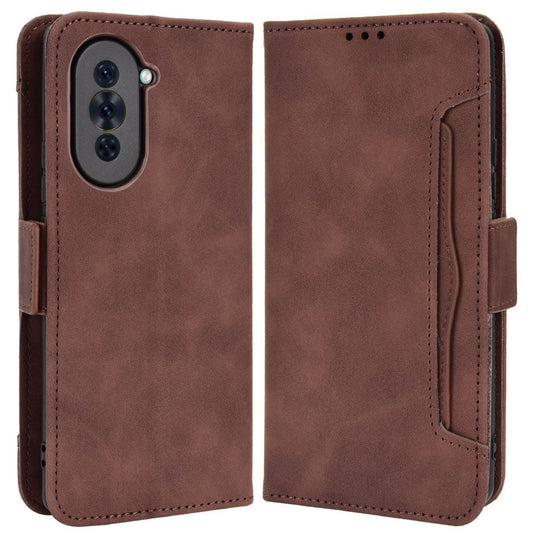 For Huawei nova 10 4G Multiple Card Slots Wallet Case PU Leather Stand Feature Magnetic Clasp Shockproof Shell