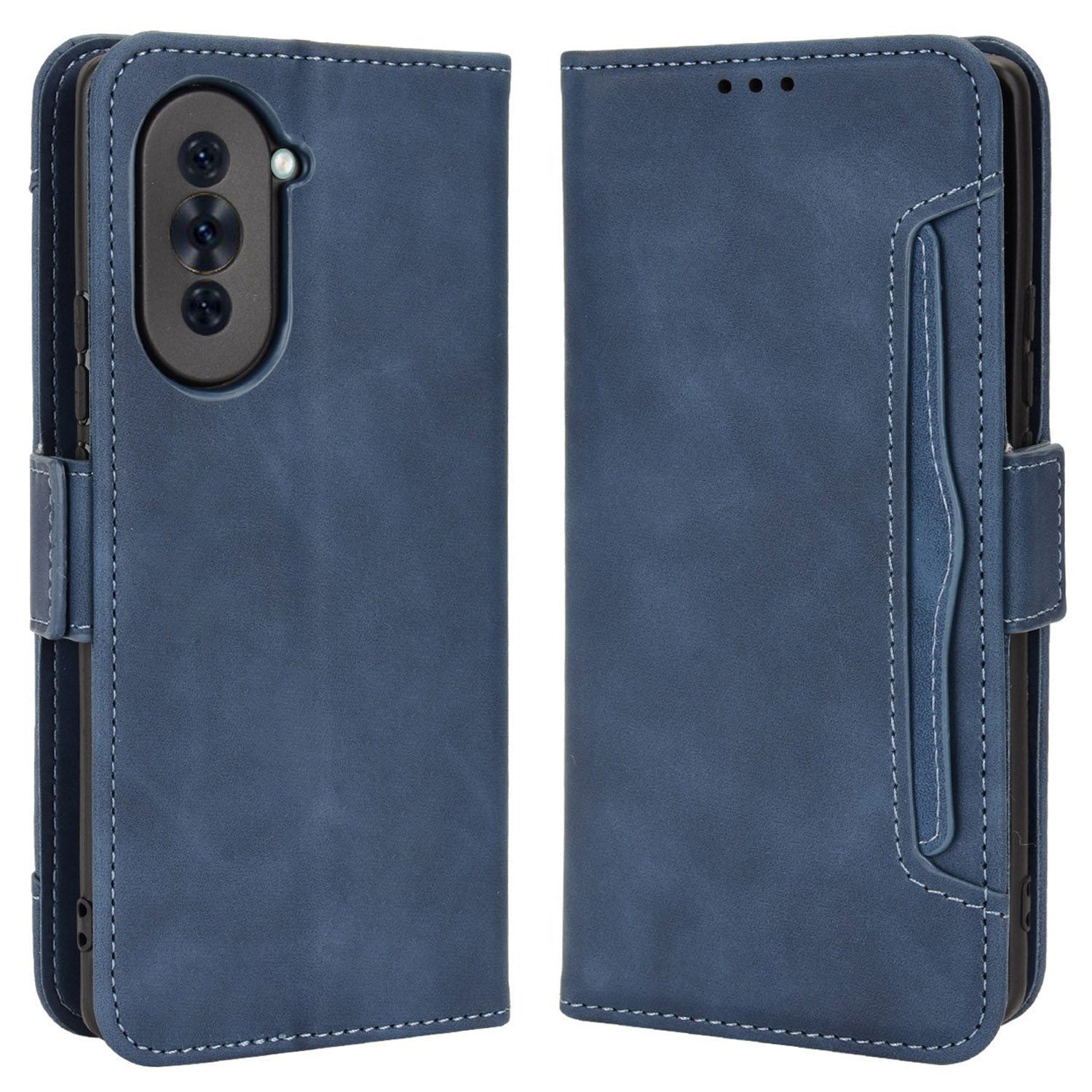 For Huawei nova 10 4G Multiple Card Slots Wallet Case PU Leather Stand Feature Magnetic Clasp Shockproof Shell