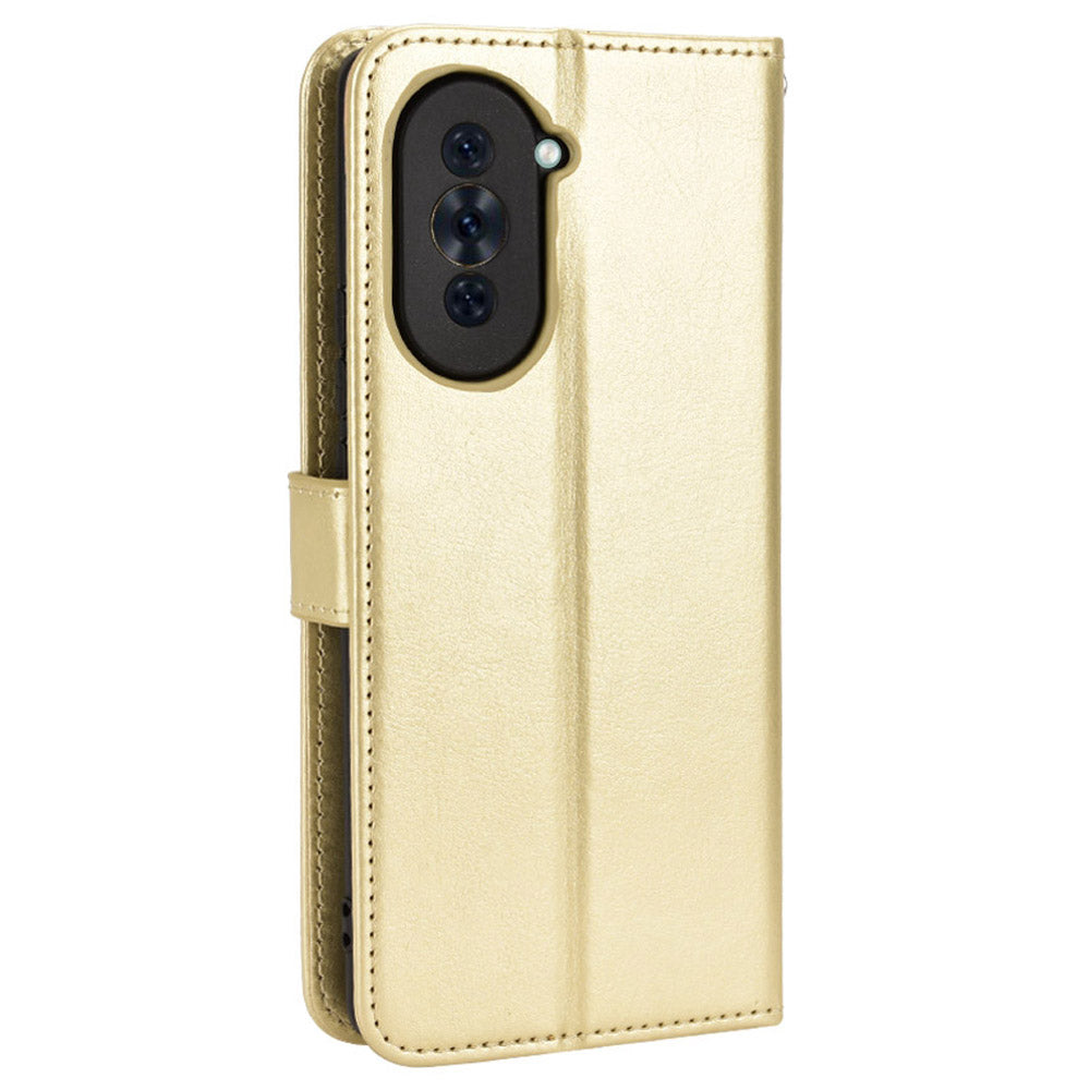 For Huawei nova 10 Pro 4G Cell Phone Wallet Case Crazy Horse Texture PU Leather Stand Cover Protective Shell