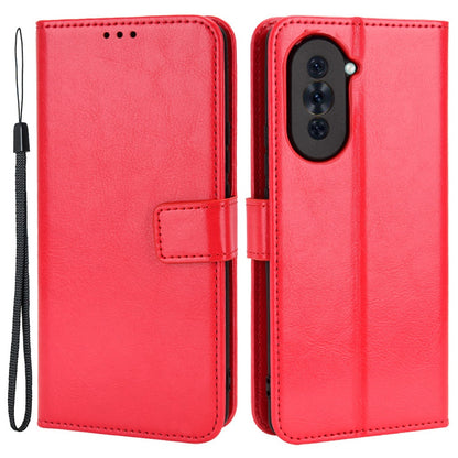 For Huawei nova 10 Pro 4G Cell Phone Wallet Case Crazy Horse Texture PU Leather Stand Cover Protective Shell