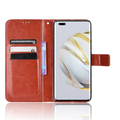 For Huawei nova 10 Pro 4G Cell Phone Wallet Case Crazy Horse Texture PU Leather Stand Cover Protective Shell