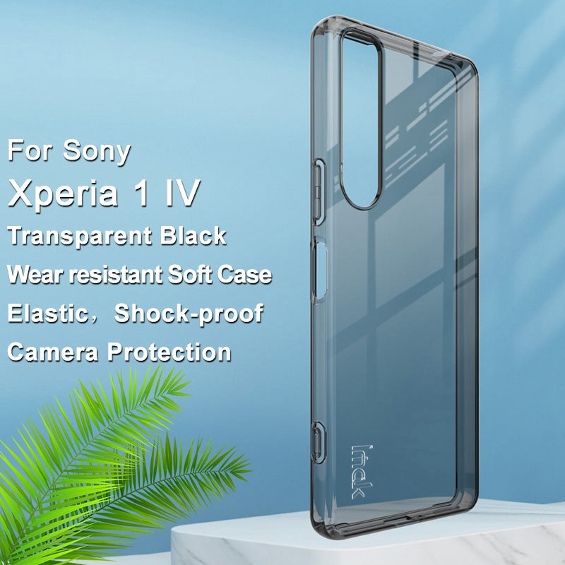 IMAK UX-5 Series for Sony Xperia 1 IV 5G Soft TPU Shock Absorption Protective Phone Case Raised Bezel Design Scratch Resistant Phone Covering Shell