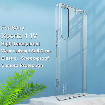IMAK UX-5 Series for Sony Xperia 1 IV 5G Soft TPU Shock Absorption Protective Phone Case Raised Bezel Design Scratch Resistant Phone Covering Shell