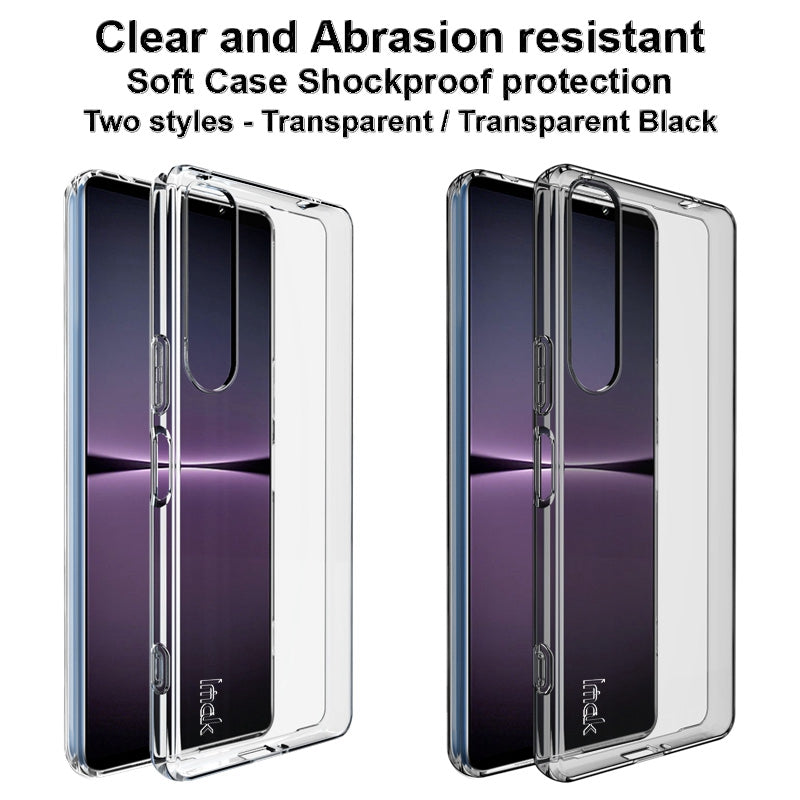 IMAK UX-5 Series for Sony Xperia 1 IV 5G Soft TPU Shock Absorption Protective Phone Case Raised Bezel Design Scratch Resistant Phone Covering Shell