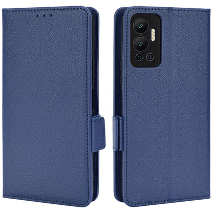 For Infinix Hot 12 4G (X6817) Overall Protection PU Leather Litchi Texture Phone Case Stand Wallet Magnetic Clasp Cover