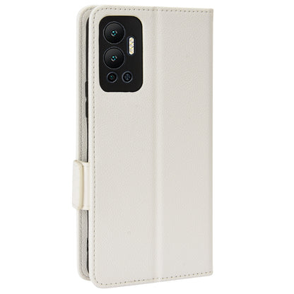 For Infinix Hot 12 4G (X6817) Overall Protection PU Leather Litchi Texture Phone Case Stand Wallet Magnetic Clasp Cover