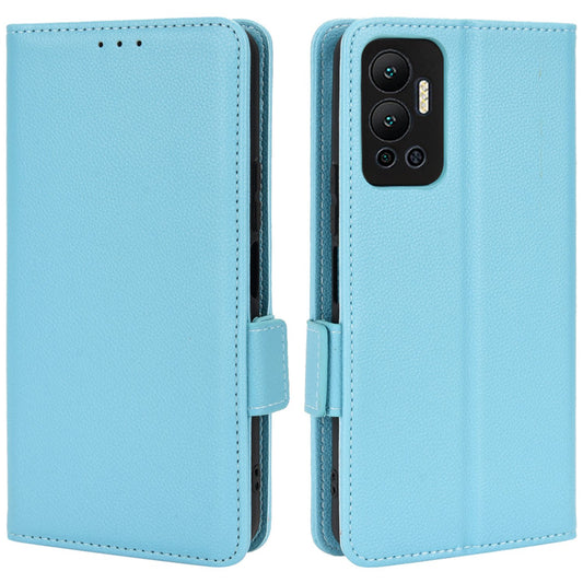For Infinix Hot 12 4G (X6817) Overall Protection PU Leather Litchi Texture Phone Case Stand Wallet Magnetic Clasp Cover