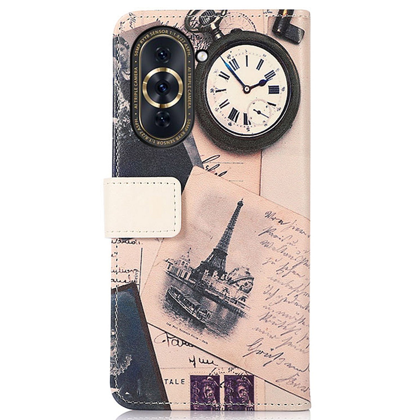 For Huawei nova 10 Pro 4G PU Leather Wallet Stand Case Pattern Printing Magnetic Closure Cover