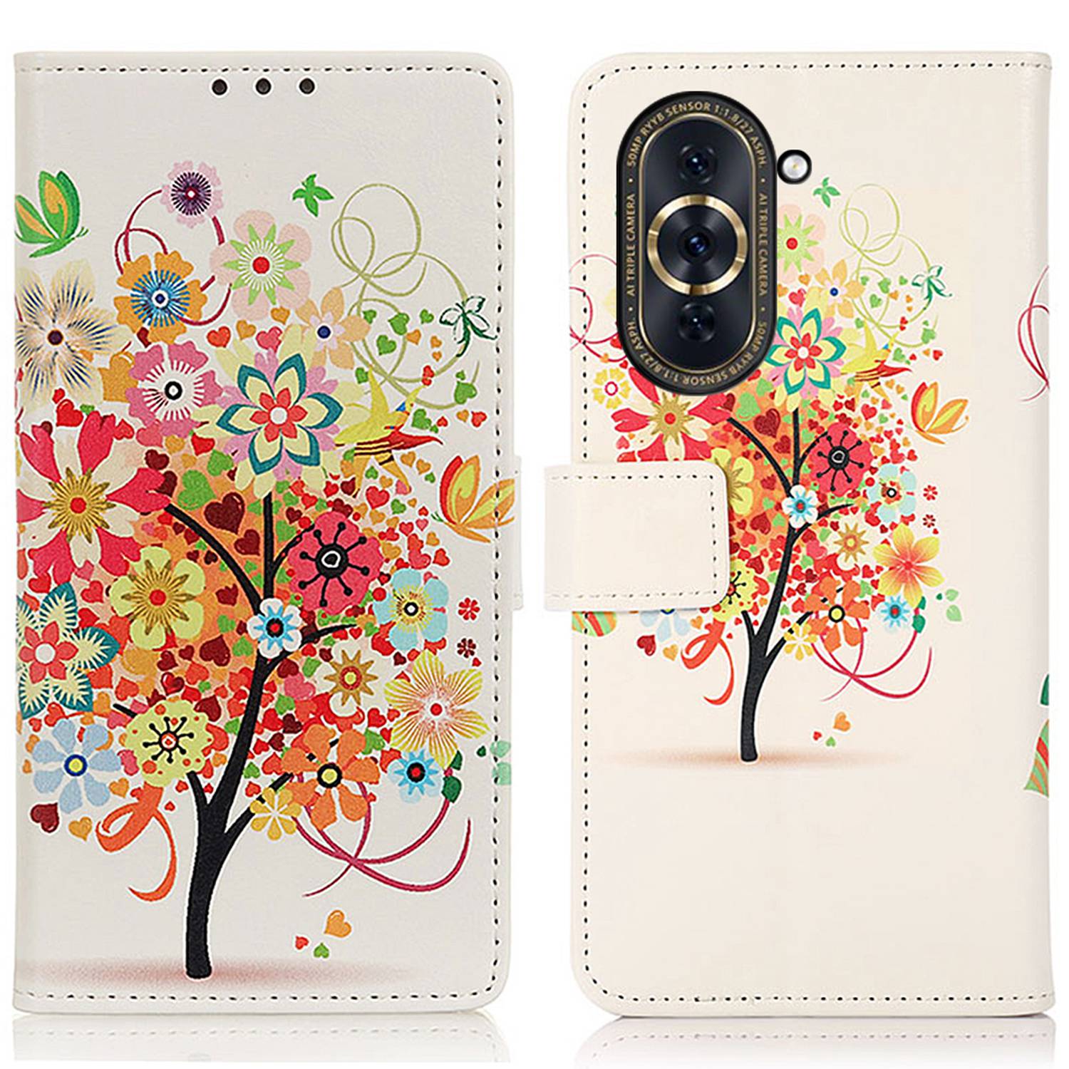 For Huawei nova 10 Pro 4G PU Leather Wallet Stand Case Pattern Printing Magnetic Closure Cover