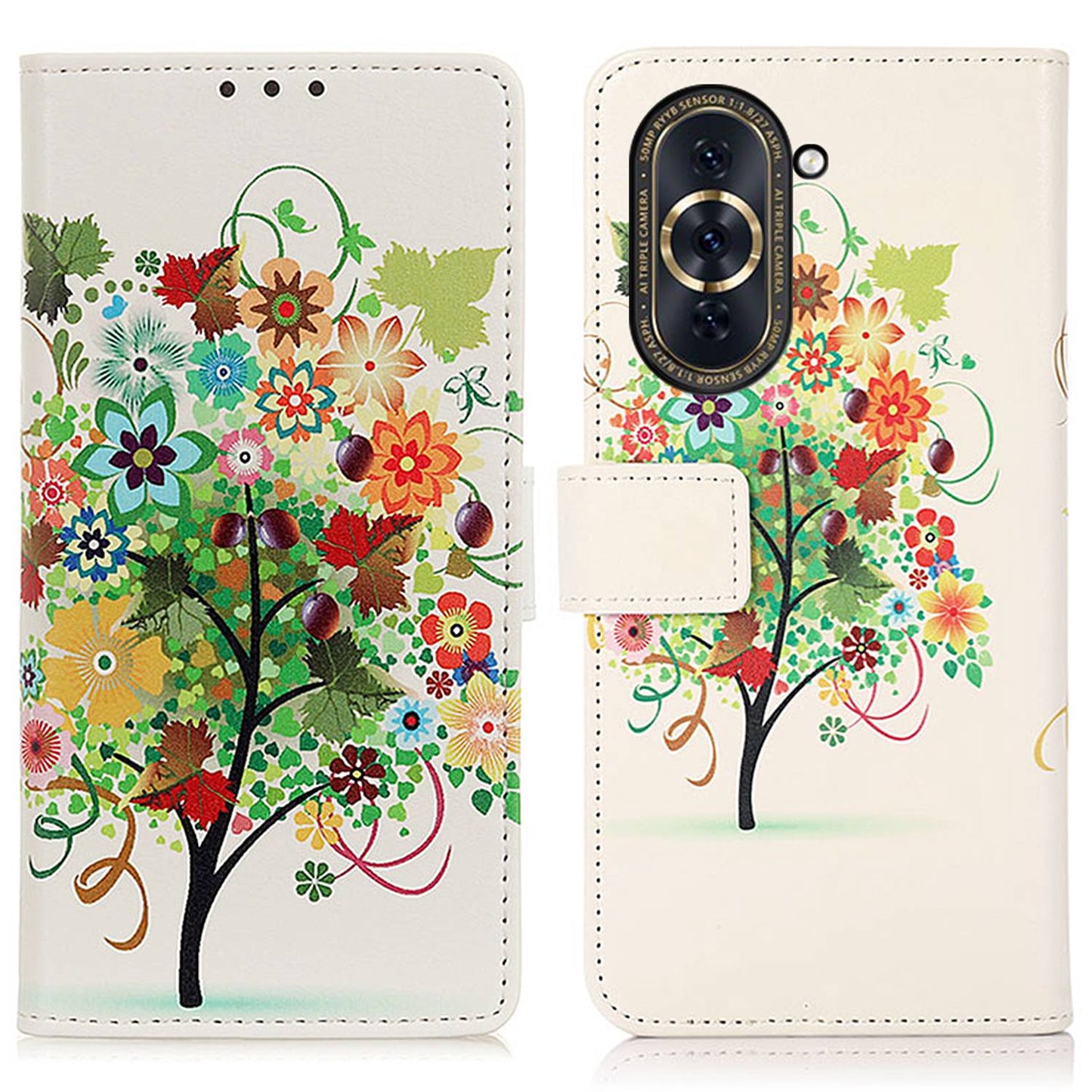 For Huawei nova 10 Pro 4G PU Leather Wallet Stand Case Pattern Printing Magnetic Closure Cover