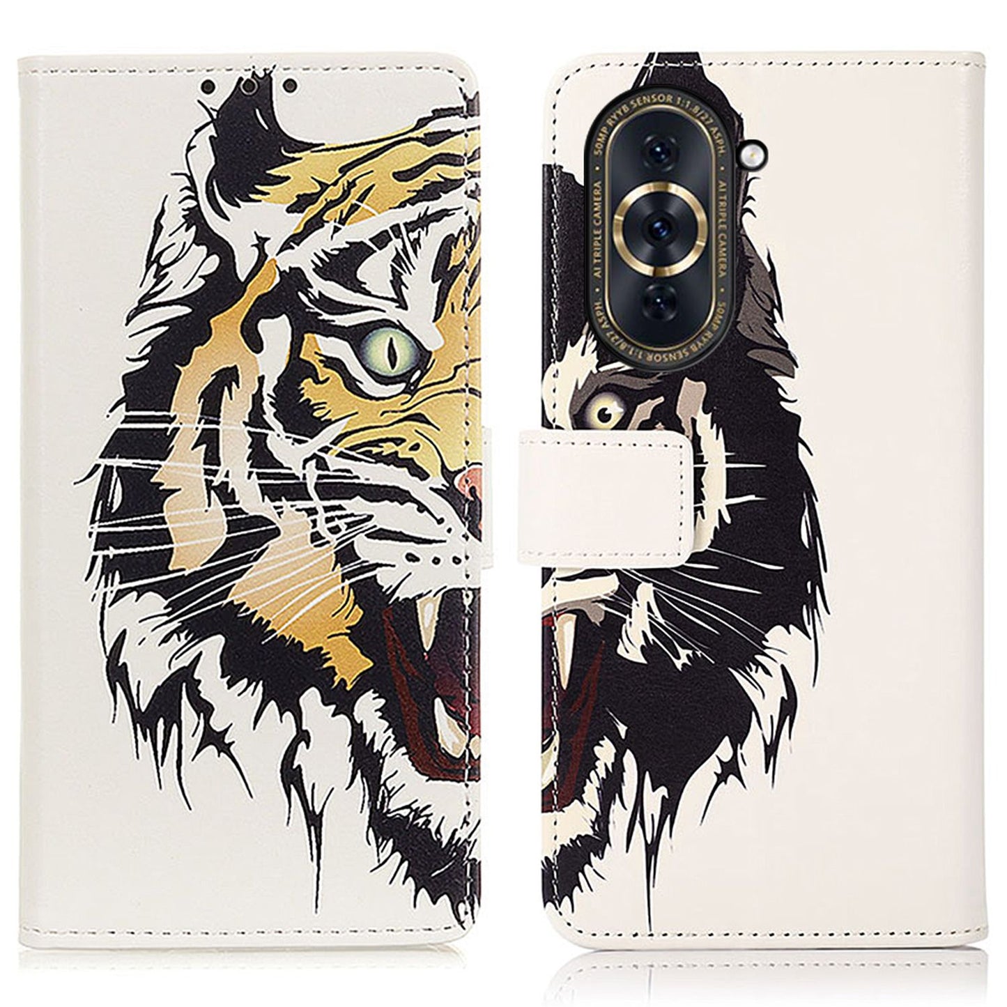 For Huawei nova 10 Pro 4G PU Leather Wallet Stand Case Pattern Printing Magnetic Closure Cover