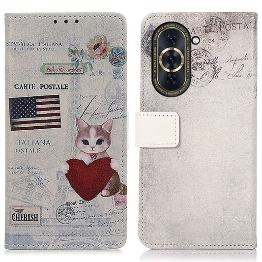 For Huawei nova 10 Pro 4G PU Leather Wallet Stand Case Pattern Printing Magnetic Closure Cover