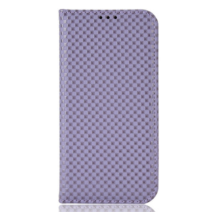For iPhone 13 Pro 6.1 inch Grid Texture PU Leather Stand Case Magnetic Auto-absorbed Cell Phone Wallet Cover