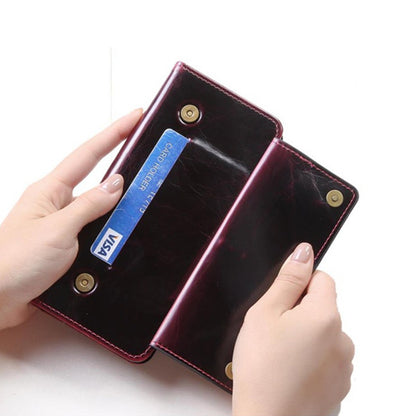 For Samsung Galaxy Z Fold3 5G Waxy Texture Zipper Pocket PU Leather Case Stand Wallet Folio Flip Phone Cover