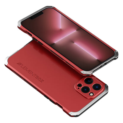 For iPhone 13 Pro 6.1 inch 3-Piece Design PC + Metal Edge Phone Protection Case Anti-scratch Anti-drop Cover