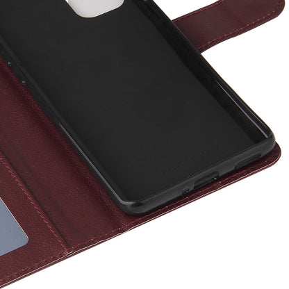 For Samsung Galaxy A13 4G / 5G / A04s 4G (164.7 x 76.7 x 9.1 mm) Scratch Proof Stand Cover, Folio Flip PU Leather Wallet Cell Phone Case with Lanyard