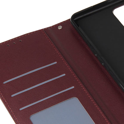 For Samsung Galaxy A13 4G / 5G / A04s 4G (164.7 x 76.7 x 9.1 mm) Scratch Proof Stand Cover, Folio Flip PU Leather Wallet Cell Phone Case with Lanyard