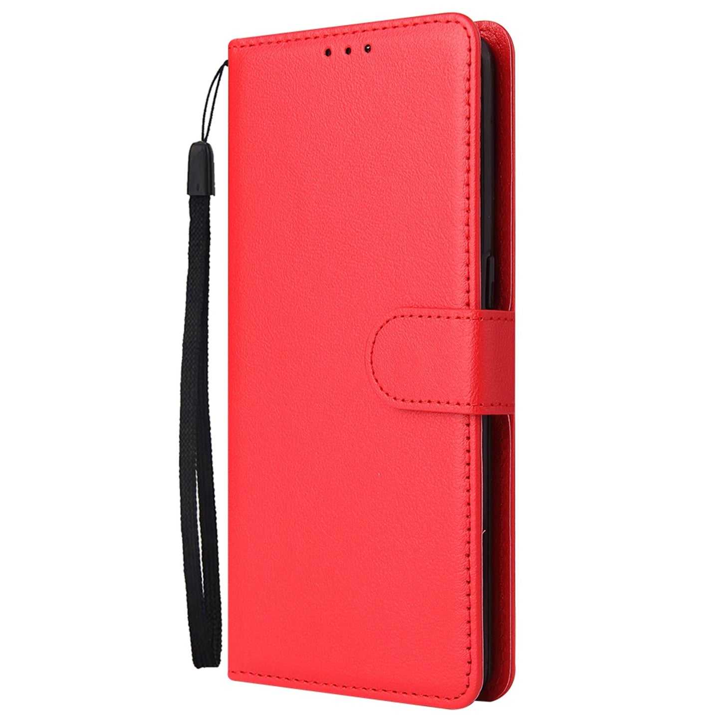 For Samsung Galaxy A13 4G / 5G / A04s 4G (164.7 x 76.7 x 9.1 mm) Scratch Proof Stand Cover, Folio Flip PU Leather Wallet Cell Phone Case with Lanyard
