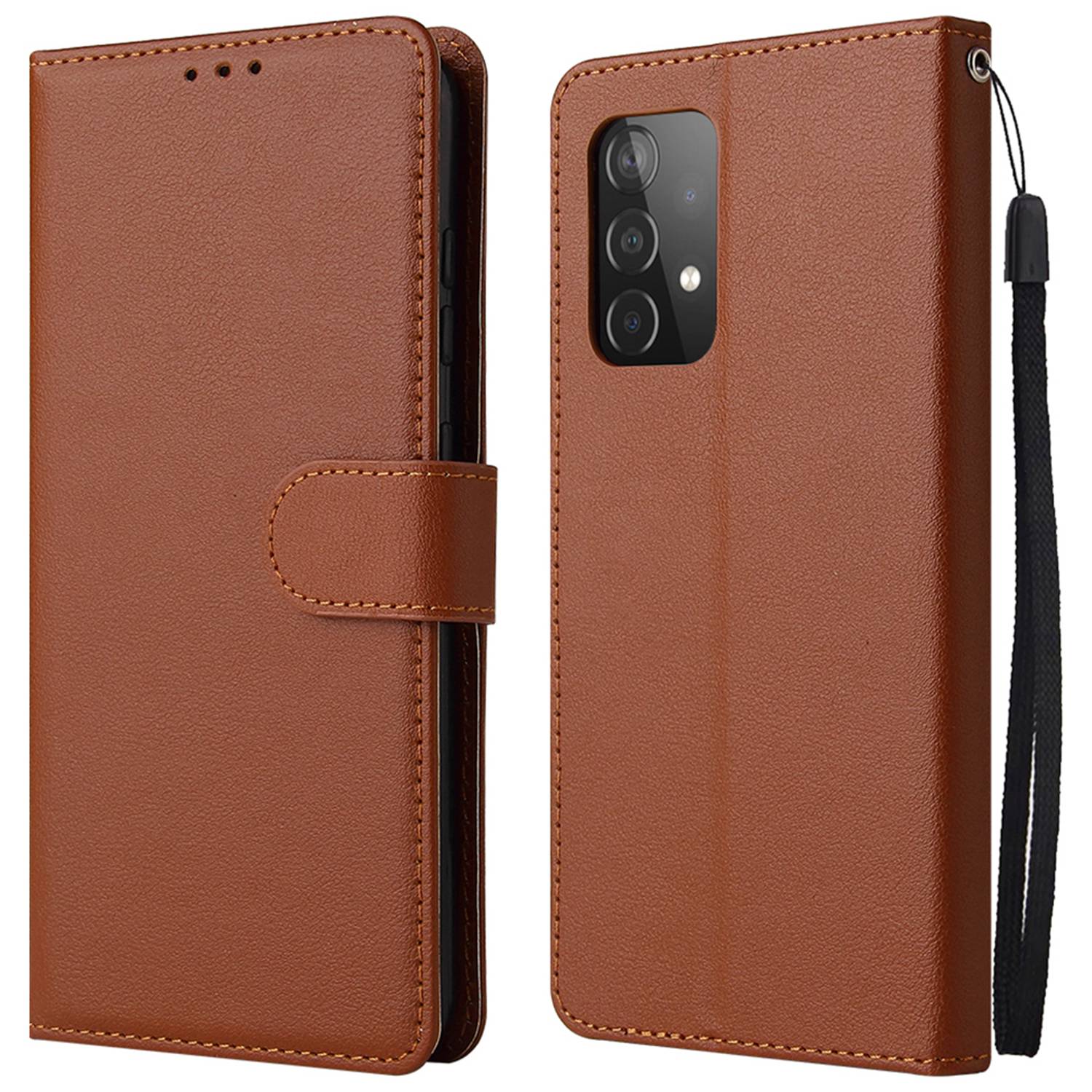 For Samsung Galaxy A52 4G / 5G / A52s 5G Stand Wallet PU Leather Phone Cover Soft Inner TPU Case