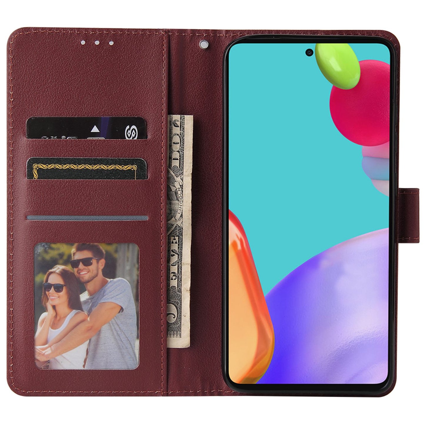 For Samsung Galaxy A52 4G / 5G / A52s 5G Stand Wallet PU Leather Phone Cover Soft Inner TPU Case