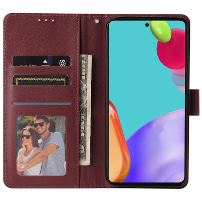 For Samsung Galaxy A52 4G / 5G / A52s 5G Stand Wallet PU Leather Phone Cover Soft Inner TPU Case