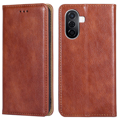 For Huawei Enjoy 50 / nova Y70 4G / nova Y70 Plus 4G Magnetic Absorption Phone Case PU Leather Stand Wallet Shell Protector