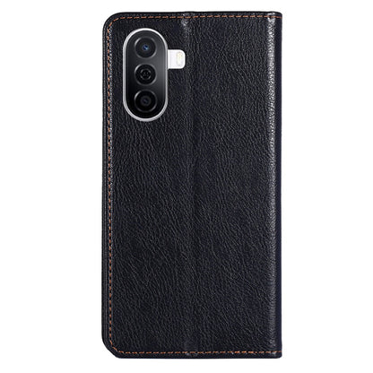 For Huawei Enjoy 50 / nova Y70 4G / nova Y70 Plus 4G Magnetic Absorption Phone Case PU Leather Stand Wallet Shell Protector