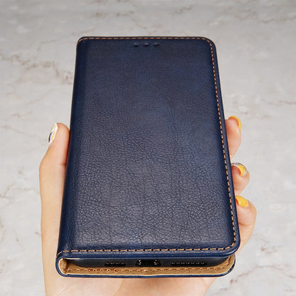 Magnetic Auto Closure Leather Phone Case for Oppo A57 4G, Foldable Stand Wallet All-round Protective Shell