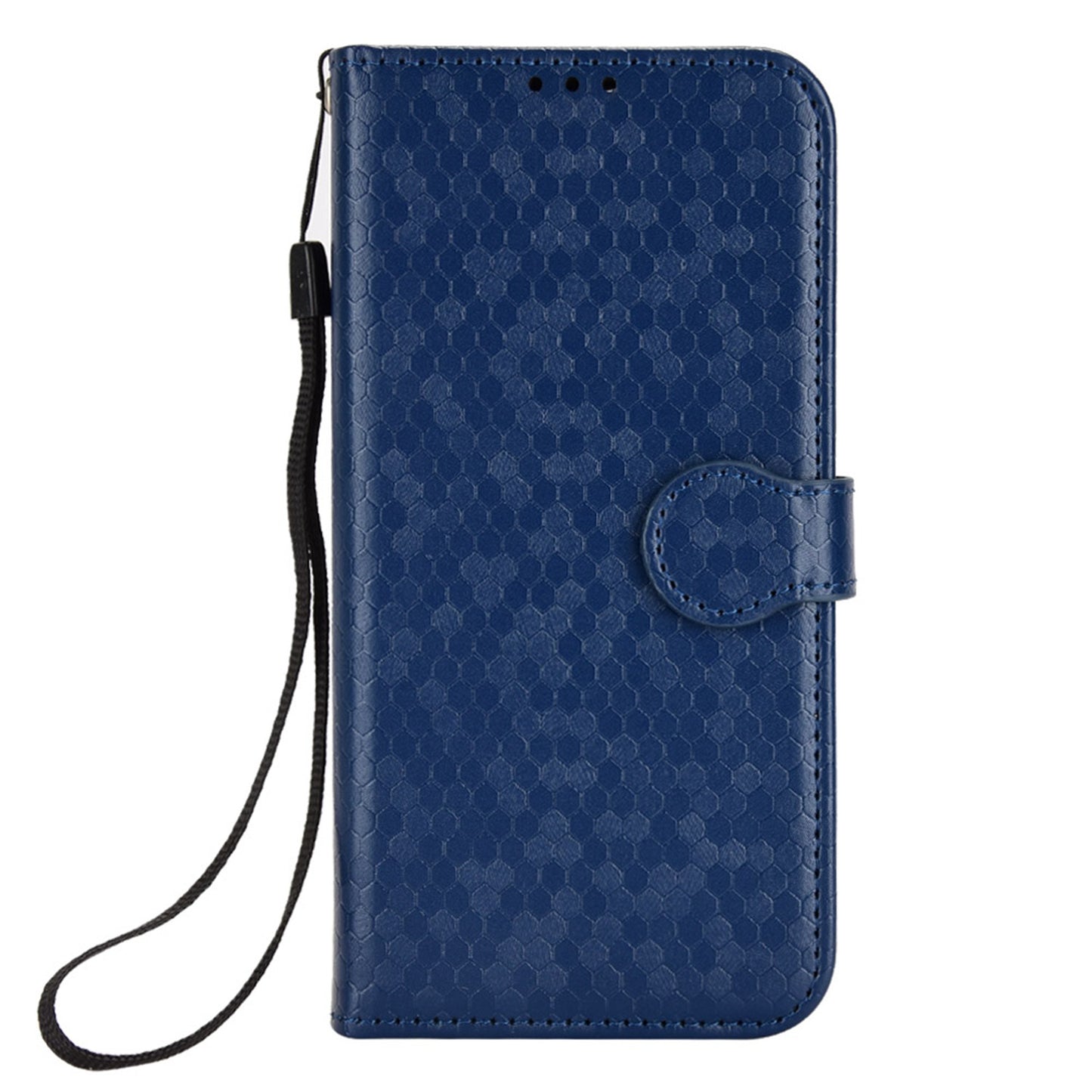For iPhone 13 Pro 6.1 inch Anti-scratch Imprinted Dot Pattern PU Leather Phone Case Wallet Stand Flip Phone Shell Bag