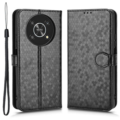 For Honor 9X / X30 5G / Magic4 Lite 5G Imprinted Dot Pattern PU Leather Phone Case Wallet Stand Flip Phone Cover
