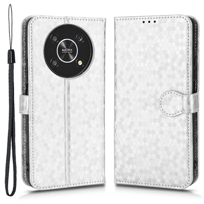 For Honor 9X / X30 5G / Magic4 Lite 5G Imprinted Dot Pattern PU Leather Phone Case Wallet Stand Flip Phone Cover
