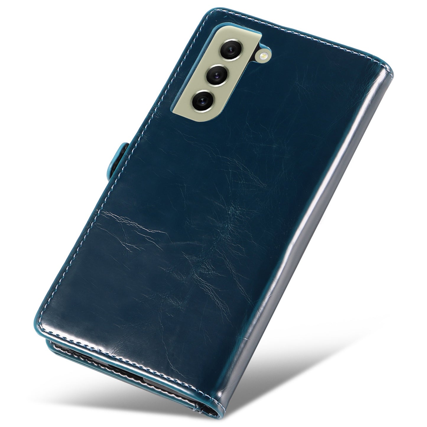 GQ.UTROBE 010 Series RFID Blocking PU Leather+TPU Phone Cover for Samsung Galaxy S22+ 5G, Anti-dust Anti-scratch Phone Supporting Stand Wallet Case