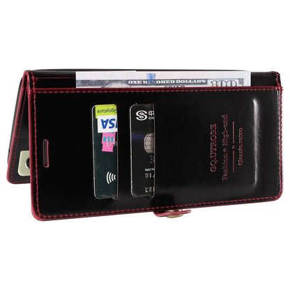 GQ.UTROBE 010 Series RFID Blocking PU Leather+TPU Phone Cover for Samsung Galaxy S22+ 5G, Anti-dust Anti-scratch Phone Supporting Stand Wallet Case