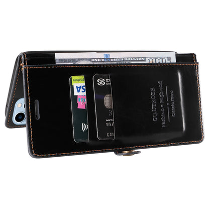 GQ.UTROBE 010 Series Phone Cover for iPhone 13 Pro 6.1 inch Fully Wrapped RFID Blocking PU Leather Cell Phone Wallet Case with Viewing Stand