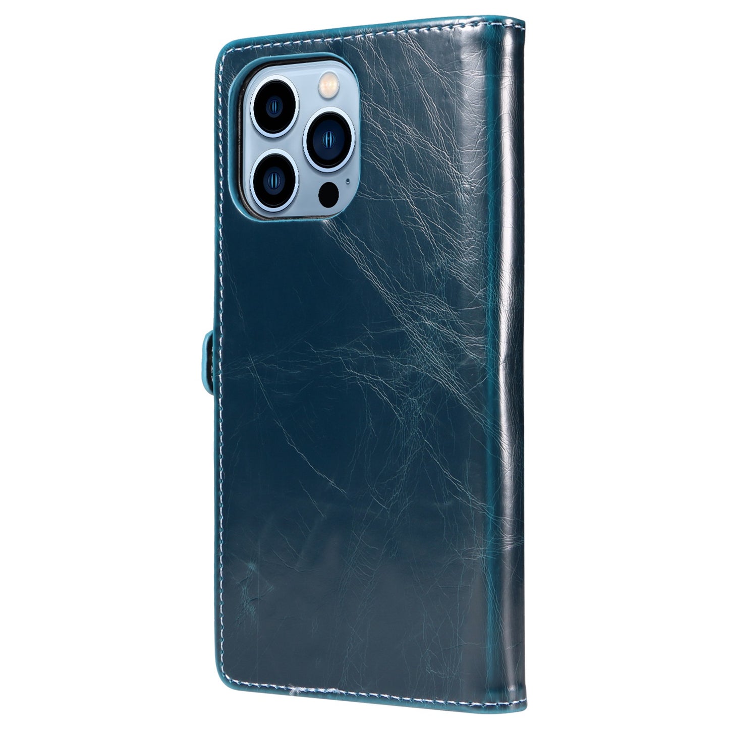 GQ.UTROBE 010 Series Phone Cover for iPhone 13 Pro 6.1 inch Fully Wrapped RFID Blocking PU Leather Cell Phone Wallet Case with Viewing Stand