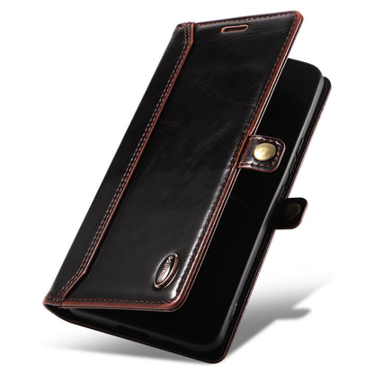 GQ.UTROBE 010 Series Phone Cover for iPhone 13 Pro 6.1 inch Fully Wrapped RFID Blocking PU Leather Cell Phone Wallet Case with Viewing Stand