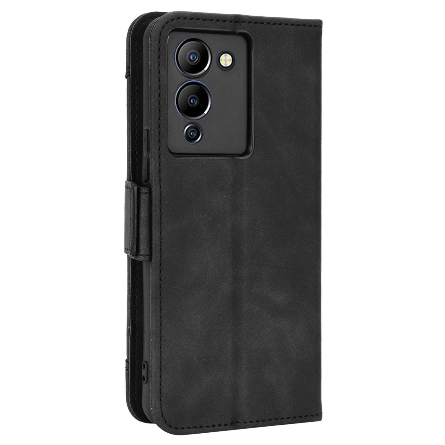 For Infinix Note 12 G96 4G / Note 12 Turbo Anti-scratch PU Leather Flip Wallet Case Multiple Card Slots Stand Magnetic Shockproof Mobile Phone Cover