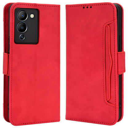 For Infinix Note 12 G96 4G / Note 12 Turbo Anti-scratch PU Leather Flip Wallet Case Multiple Card Slots Stand Magnetic Shockproof Mobile Phone Cover
