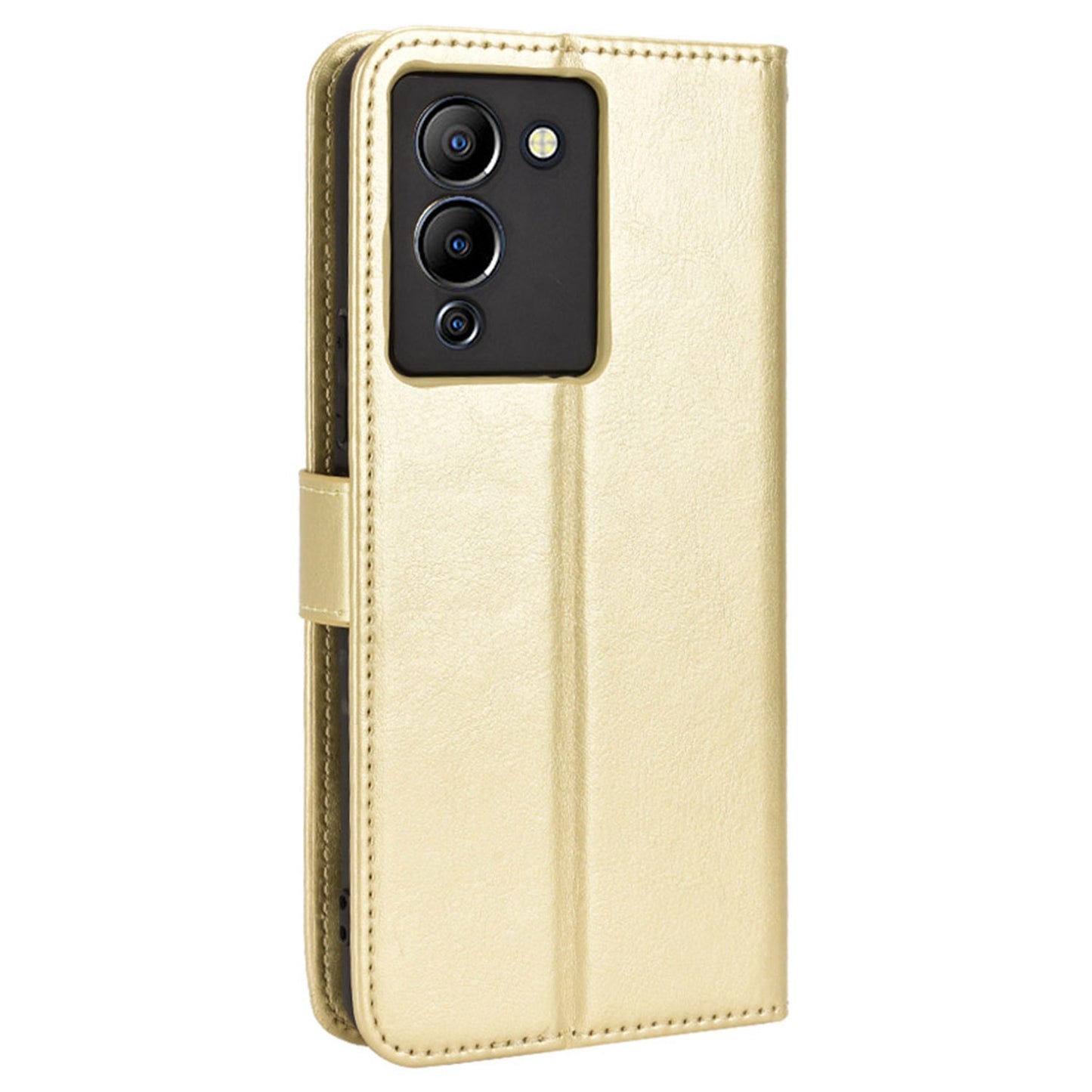 For Infinix Note 12 G96 4G / Note 12 Turbo Drop-proof Phone Wallet Case Full Protection Anti-scratch Crazy Horse Texture PU Leather Cover