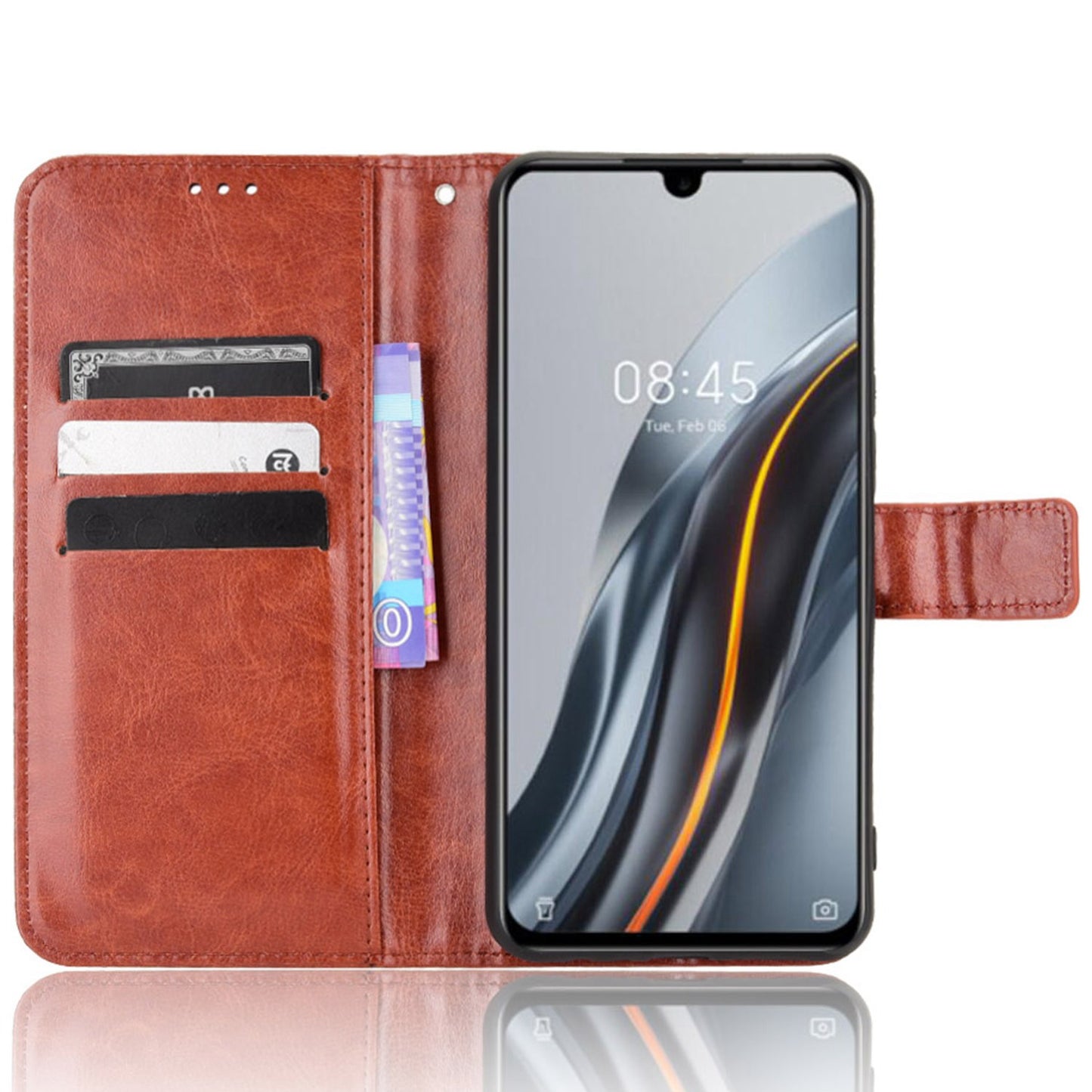For Infinix Note 12 G96 4G / Note 12 Turbo Drop-proof Phone Wallet Case Full Protection Anti-scratch Crazy Horse Texture PU Leather Cover