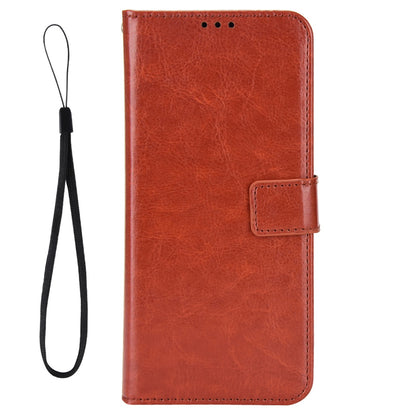 For Infinix Note 12 G96 4G / Note 12 Turbo Drop-proof Phone Wallet Case Full Protection Anti-scratch Crazy Horse Texture PU Leather Cover