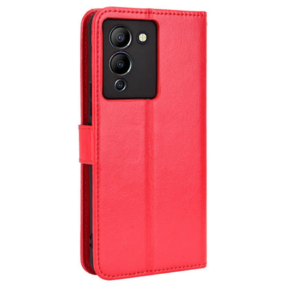 For Infinix Note 12 G96 4G / Note 12 Turbo Drop-proof Phone Wallet Case Full Protection Anti-scratch Crazy Horse Texture PU Leather Cover