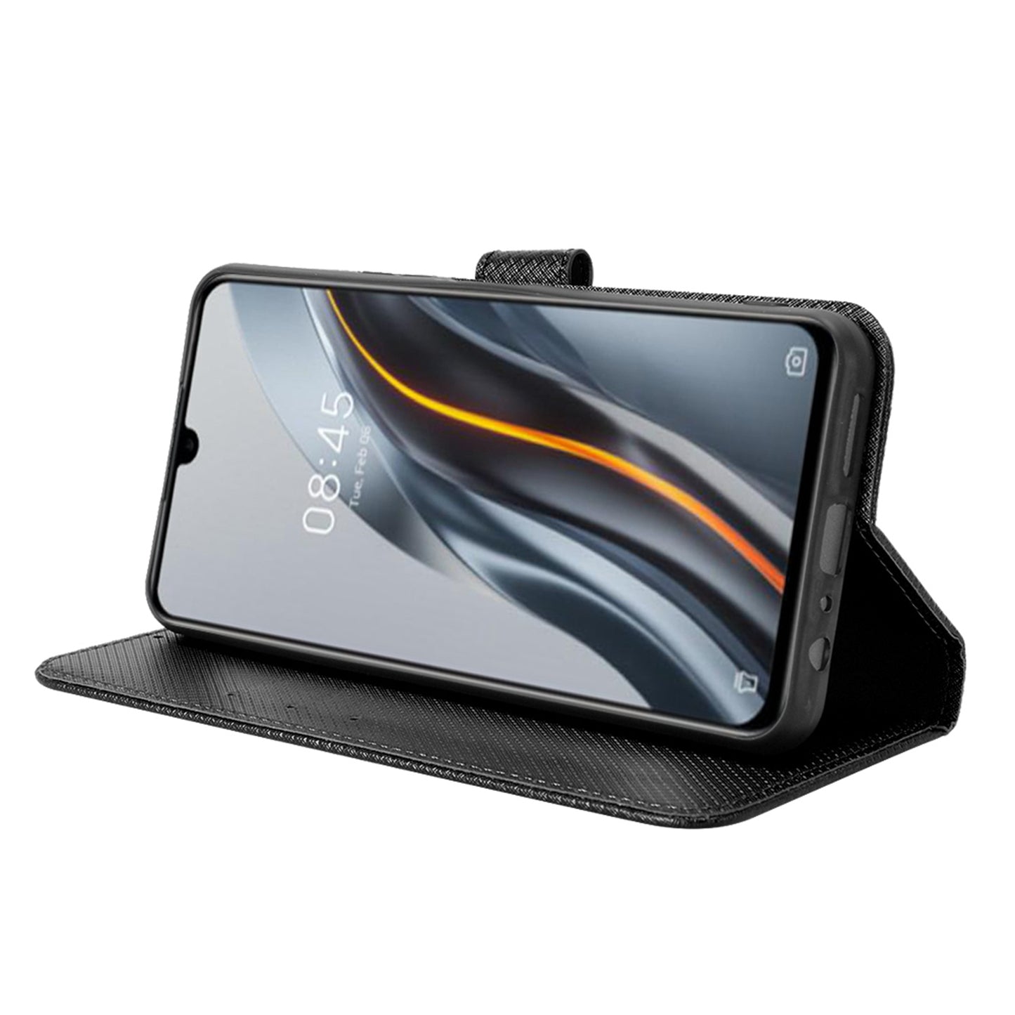 For Infinix Note 12 G96 4G/Note 12 Turbo Drop-proof Phone Flip Wallet Case Anti-wear Diamond Texture PU Leather Cover Stand Card Holder with Wrist Strap