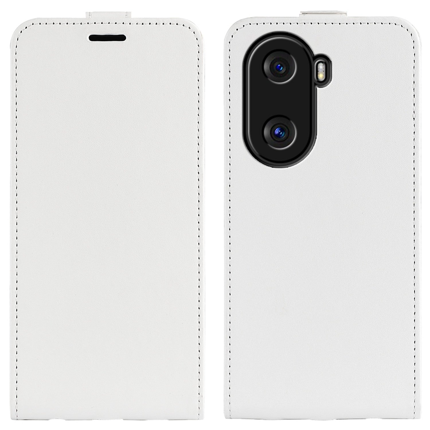For Honor X40i 5G Full Protection Vertical Flip Crazy Horse Texture PU Leather Cover Card Holder Anti-scratch Phone Case